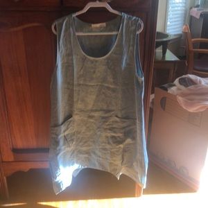 Sage green tunic/overlay. YEA designs. Quality and funky